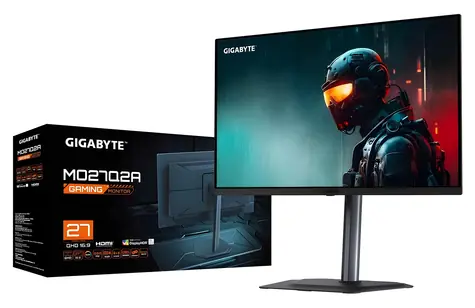 27" GIGABYTE MO27Q2A černá / QD-OLED / 2560x1440 / 16:9 / 280Hz / 0.03ms / HDMI + DP + USB-C / VESA / Repro