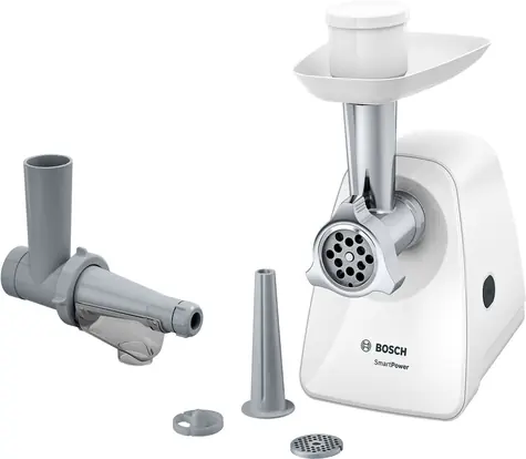 BOSCH MFW2515W bílá / Mlýnek na maso / 350 W / 1,7 kg/min