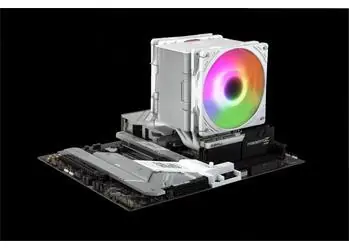 Scythe Mugen 6 Dual Fan ARGB bílá / Chladič CPU / 2× 120 mm / PWM / 350–2500 ot/min / LGA1851 / AM4, AM5