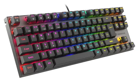 Genesis Thor 303 TKL RGB Outemu Red US černá / Herní mechanická klávesnice / USB