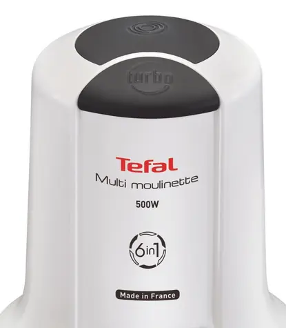 Tefal MQ723138 černá, bílá / Sekáček / 500 W / 6 funkcí / 500 ml