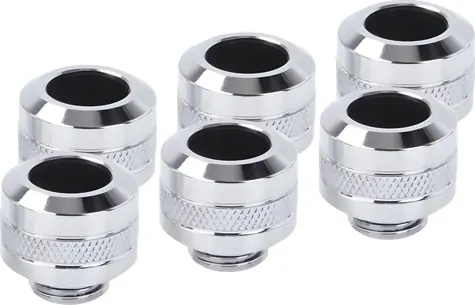 Alphacool Eiszapfen PRO 13mm šroubení HardTube G1/4" chromová / 6 ks