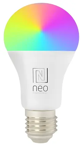 Immax NEO LITE SMART E27 14W / Žárovka LED / RGB+CCT barevná a bílá / stmívatelná / Wi-Fi / TUYA