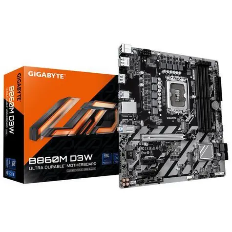 GIGABYTE B860M D3W / B860M / LGA1851 / 4x DDR5 / PCIEx16 / GLAN / mATX