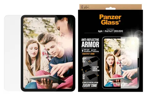PanzerGlass AntiReflective Armor Screen Protector iPad Pro 11 / Ochranná fólie / Apple iPad Pro 11" 2024–2025 / 0,45 mm