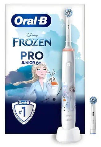 Oral-B Pro Junior Frozen / Elektrický dětský zubní kartáček / oscilační / 3 režimy / senzor tlaku / od 6 let