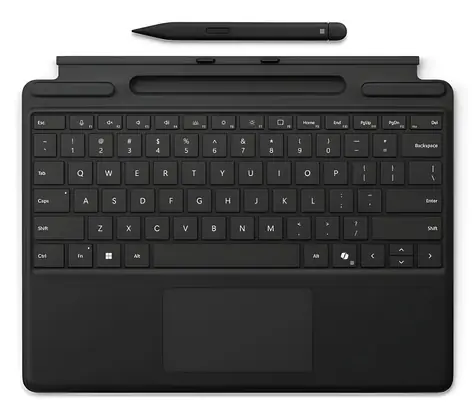 Microsoft Surface Pro Keyboard + Slim Pen (DE) černá / Klávesnice pro Surface Pro / pero / DE layout