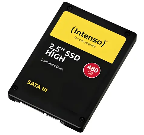 INTENSO High 480 GB / SSD / 2.5" / SATA III / čtení až 520 MB/s / zápis až 480 MB/s
