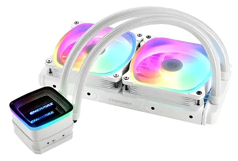 Enermax Aquafusion ADV 240 bílá / AIO vodní chladič CPU / 2x 120 mm / 500–2000 RPM / 32,6 dB / ARGB