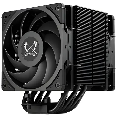 Scythe Mugen 6 Dual Fan Black Edition / Chladič CPU / 2× 120 mm PWM / 300–2000 rpm / LGA1700 / AM5