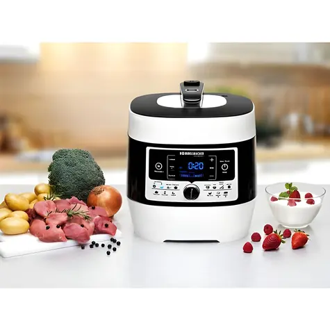Rommelsbacher MD 1000 bílá/černá / Multifunkční tlakový hrnec / 6 l / 14 programů / 1000 W