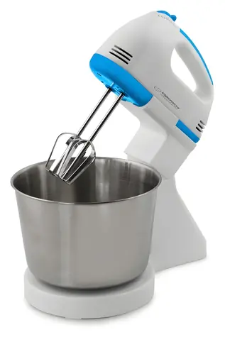 Esperanza EKM019WB bílá / Ruční mixér s mísou / 150 W / 7 rychlostních stupňů / 2,5 l