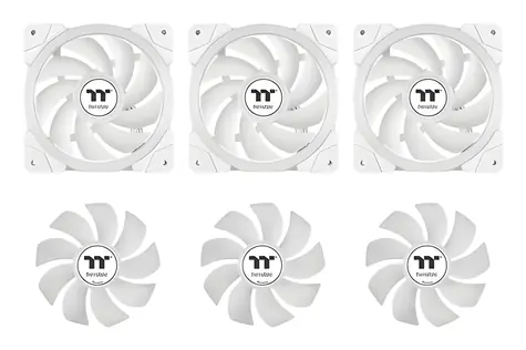Thermaltake MAGFloe 420 Ultra ARGB Sync Snow Edition bílá / AIO vodní chladič CPU / 3x 140 mm / 2000 RPM / 34,5 dB