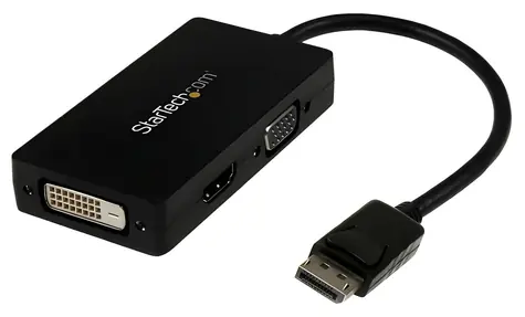 StarTech adaptér DisplayPort na DVI+VGA+HDMI černá / Videoadaptér / 1920×1200 / 0,15 m
