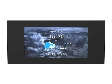 Thermaltake 6" LCD Panel Kit pro View 600 TG černá / LCD panel / TFT / 1480×720 px / USB Type-C