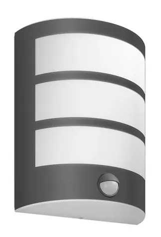 Philips Python IR 6W antracit / LED venkovní nástěnné svítidlo s pohybovým čidlem / 600lm / 2700K / IP44 / vč. zdroje