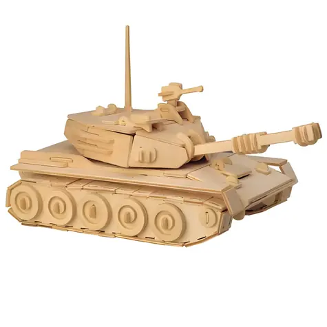 WOODCRAFT Dřevěné 3D puzzle Tank / od 6 let / Obtížnost: jednoduchá