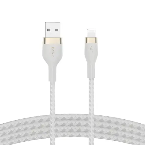 Belkin Flex CAA010bt2MWH bílá / Kabel USB-A na Lightning / 2 m / MFi