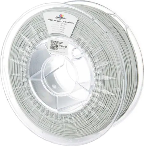 Spectrum LW-PLA UltraFoam světle šedá / Tiskový filament / 1.75 mm / 0.75 kg