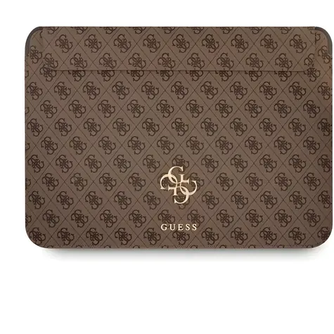Guess PU 4G Metal Logo hnědá / Sleeve / MacBook 13"