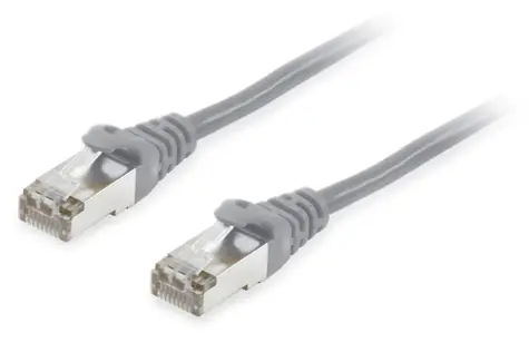 Equip CAT6A S/FTP šedá / Patch kabel / RJ-45 / PoE / 15 m