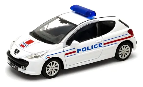 WELLY Peugeot 207 Police model bílá / 1:34 / od 3 let
