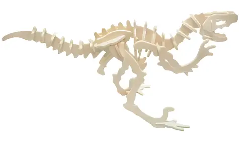 WOODCRAFT Dřevěné 3D puzzle Velociraptor / od 6 let / Obtížnost: jednoduchá