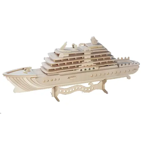 WOODCRAFT Dřevěné 3D puzzle Luxusní jachta / od 8 let / Obtížnost: střední