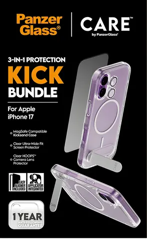PanzerGlass Bundle 3v1 Kick / Ochranná sada / iPhone 17 / Temperované sklo