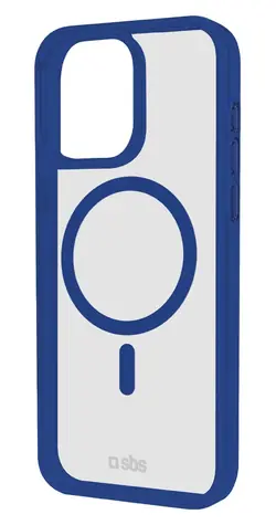SBS Mag Frame modrá / Kryt / MagSafe / pro iPhone 15 Pro