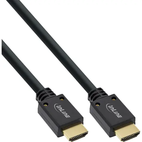 InLine HDMI kabel Ultra High Speed 8K černá / Propojovací kabel / HDMI Typ A (M) - HDMI Typ A (M) / 3 m