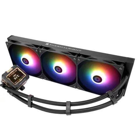 Thermalright Frozen Warframe ARGB černá / AIO vodní chladič CPU / 3x 140 mm / 420 mm