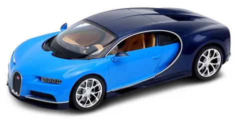 WELLY Model auta Bugatti Chiron modrá / 1:24 / od 3 let