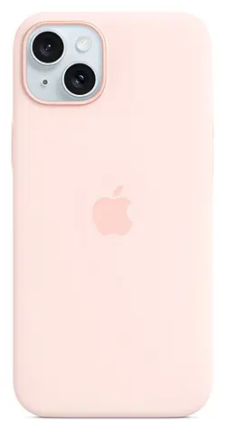 Apple Silikonový kryt s MagSafe pro iPhone 15 Plus světle růžová / Pouzdro / MagSafe