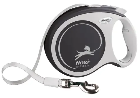 Flexi Comfort Plus L antracitová / Vodítko / pásek 8 m / do 50 kg