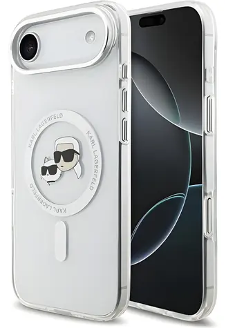 Karl Lagerfeld IML Choupette Peekaboo průhledná / Zadní kryt pro iPhone Air / MagSafe