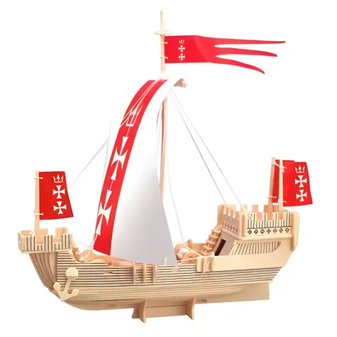 WOODCRAFT 3D puzzle Loď Koga / od 8 let / Obtížnost: střední