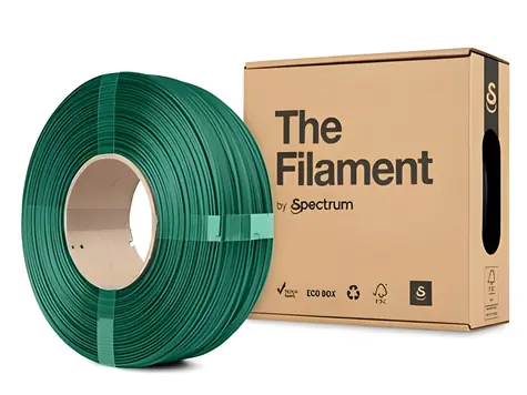 The Filament ReFill PLA CF zelená / Filament / 1.75 mm / 1 kg / 200-240 °C