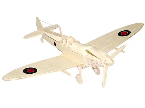 WOODCRAFT 3D puzzle Spitfire / od 8 let / Obtížnost: jednoduchá