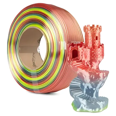 Spectrum ReFill PLA Silk Rainbow fusion / Tisková struna / 1,75 mm / 1 kg