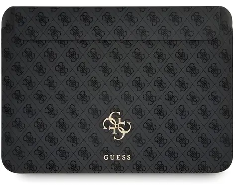Guess PU 4G Metal Logo šedá / Pouzdro pro MacBook 13"