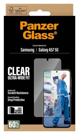 PanzerGlass UWF čirá / Tvrzené sklo / Samsung Galaxy A57 5G / s aplikátorem