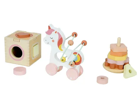 2KIDS TOYS Motorická hračka 3 v 1 Unicorn / od 1 roku