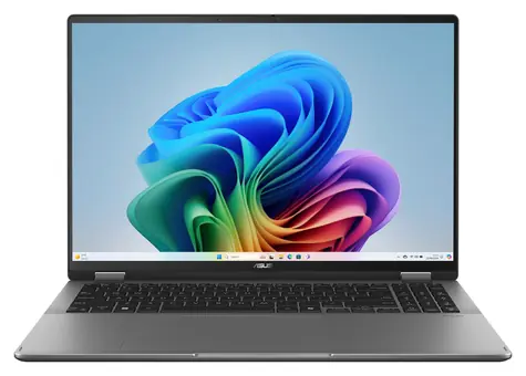 Asus Vivobook 16 Flip TP3607SA-OLED099W šedá / Konvertibilní notebook / 16" WUXGA OLED T / Intel Core Ultra 7 258V