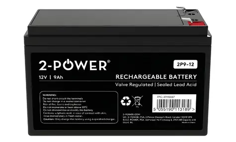 2-Power 2P9-12 / Baterie pro UPS / 12V / 9Ah / VRLA / Faston 250
