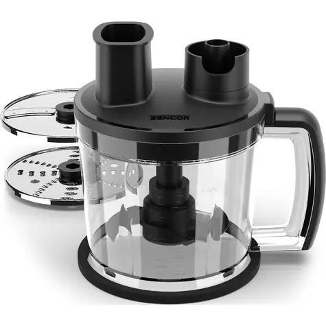 SENCOR SHBXD 0010 / Příslušenství food processoru / Nádoba 1,5 l / 2 nerezové čepele / 2 oboustranné disky