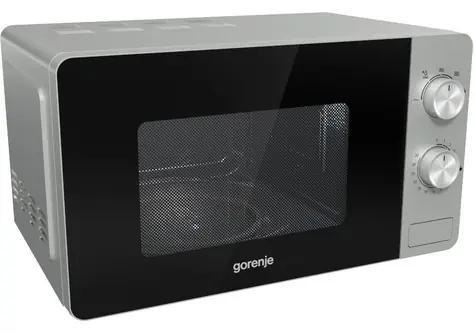 Gorenje MO20E1S stříbrná / Mikrovlnná trouba / 800 W / 20 l