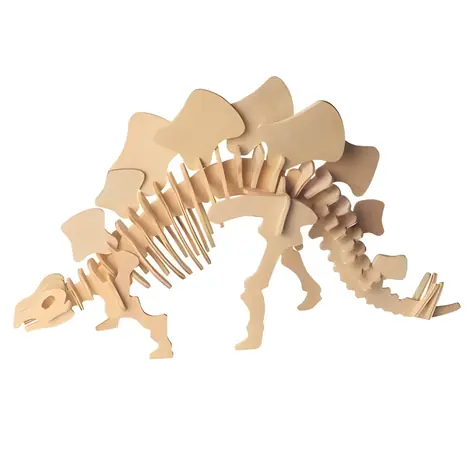 WOODCRAFT Dřevěné 3D puzzle Stegosaurus velký / od 6 let / Obtížnost: jednoduchá