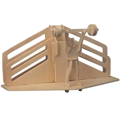 WOODCRAFT Dřevěné 3D puzzle Stojánek na tužky Vzpírání