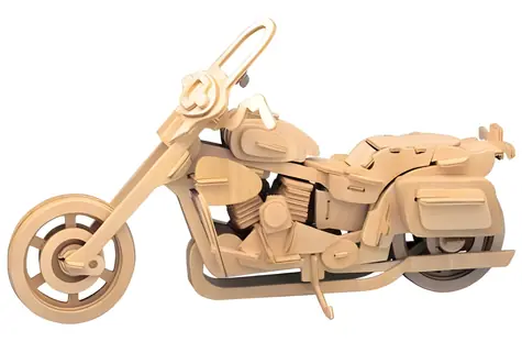 WOODCRAFT Dřevěné 3D puzzle Motorka Harley Davidson II / od 6 let / Obtížnost: jednoduchá